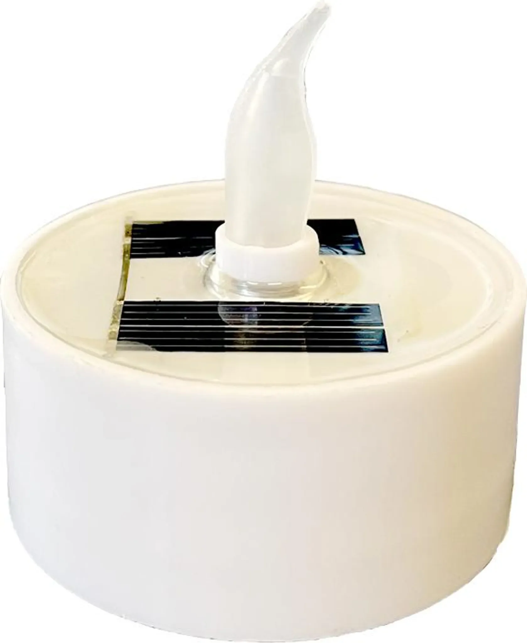 Cepewa Solar-Teelicht – Ø 5,5 cm, Weiß